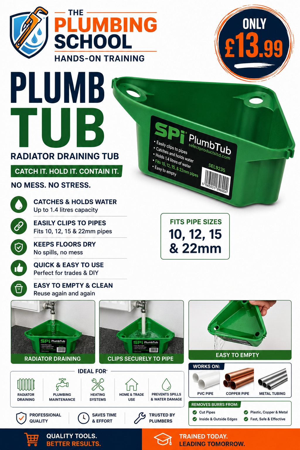 Plumb tub