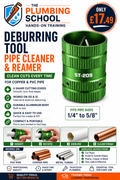 Pipe deburring tool