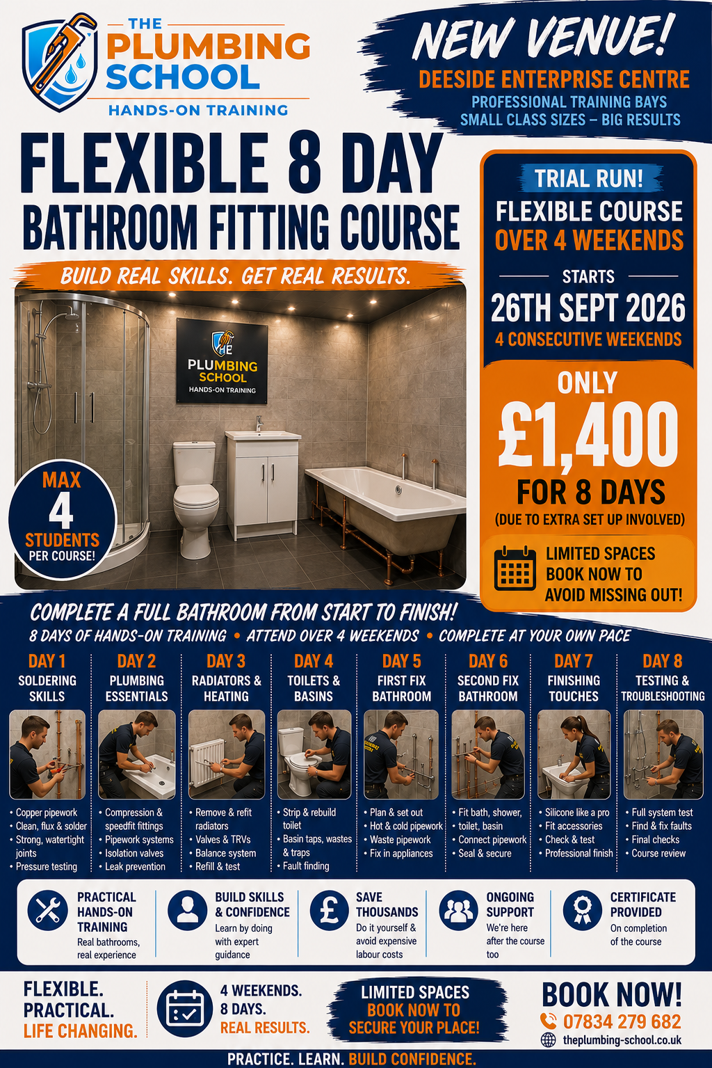 8-Day Weekend Bathroom Fitting Course